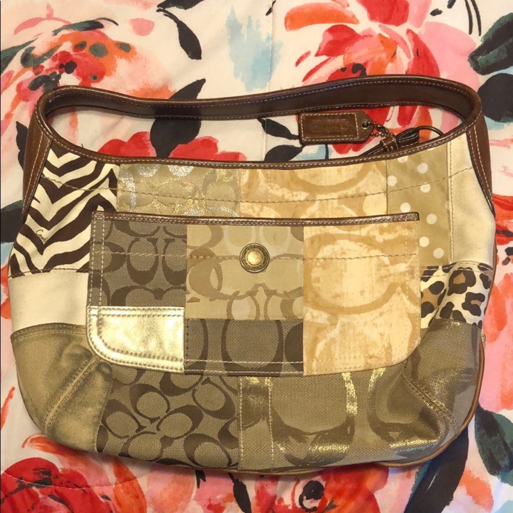 Vintage Coach Patchwork Bag